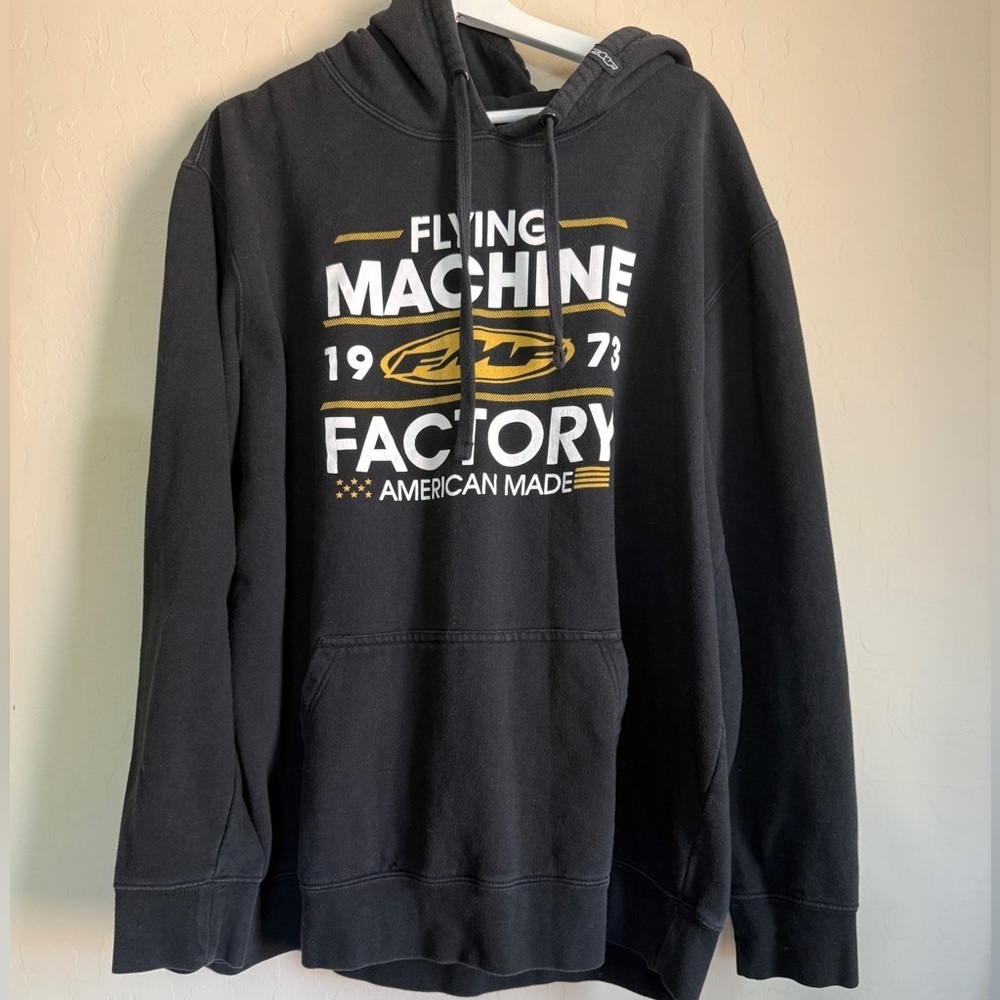 Flying Machine Factory FMF Flag American Made Hraphic Recoil Hoodie XXL Black